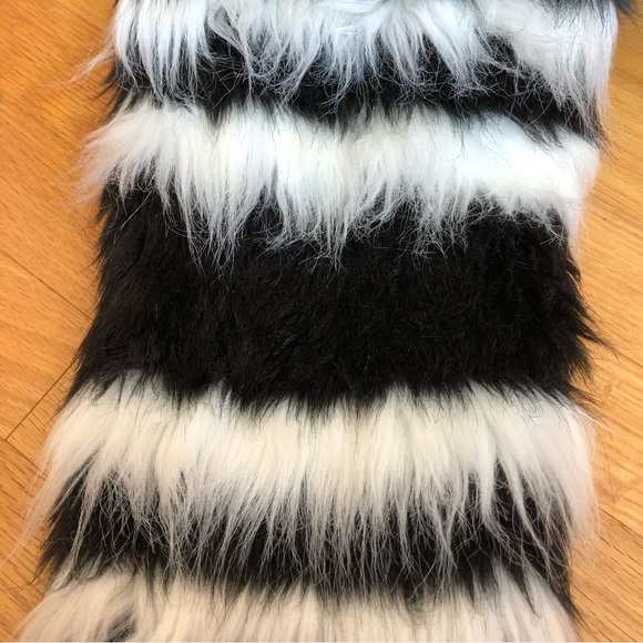 Forever 21 Faux Fur Striped Jacket - Picture 8 of 13